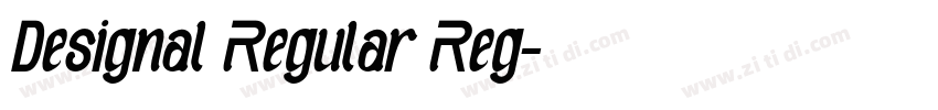 Designal Regular Reg字体转换